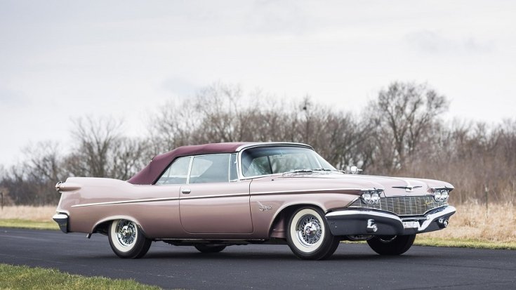 1960 Imperial Crown, lila kabrió, jobbról