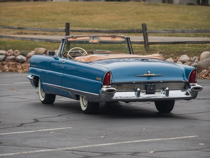 1956 Lincoln Premiere, kék kabrió feneke