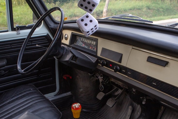 1975 Škoda S100 műszerfala, jobbról, elölről