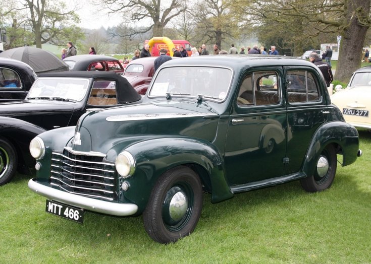1949 Vauxhall Wyvern LIX, mélyzöld limuzin