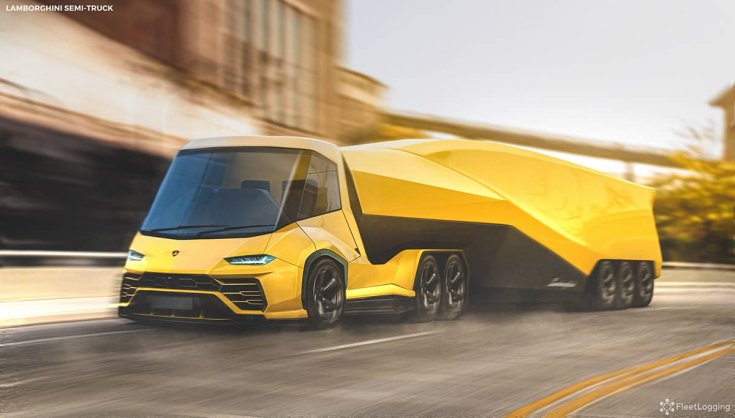 Lamborghini Urus koncepció kamion féloldalról