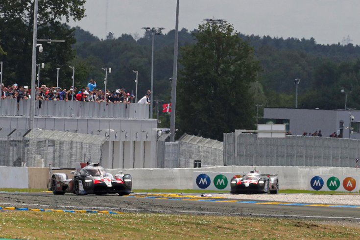 A Toyota Gazoo Racing LMP-1-ei Le Mans-ban