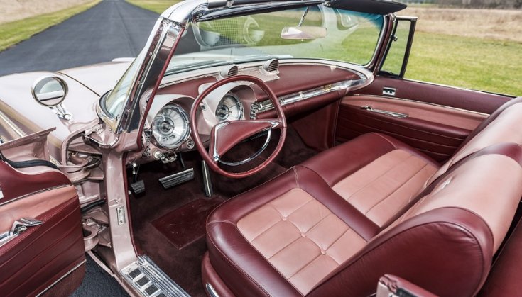 1960 Imperial Crown műszerfala, balról előre