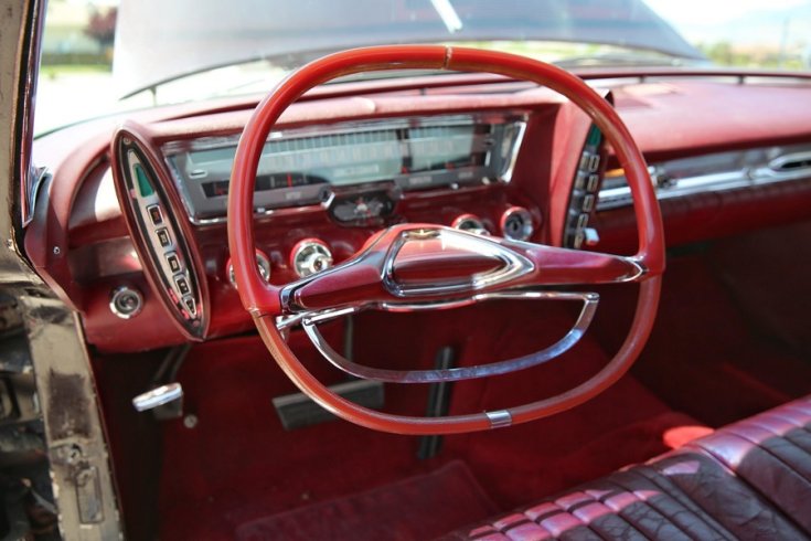 1962 Chrysler Imperial Crown, Southampton kupé, műszerfal és kormány