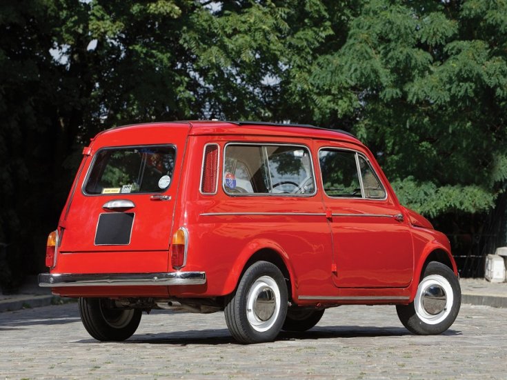 1960 Fiat 500 Giardiniera, vörös kombi feneke