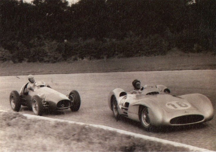 Fangio és Ascari az 1954-es Olasz Nagydíjon