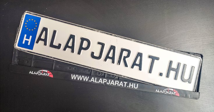 alapjarat rendszámtábla