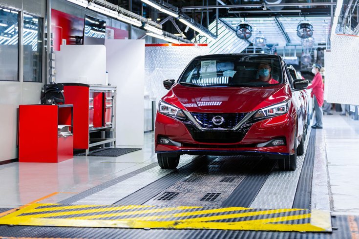 A Nissan Leaf az egyik legnépszerűbb villanyautó a piacon. Jelenleg tíz hónapot kell várni rá – Fotó: Nissan