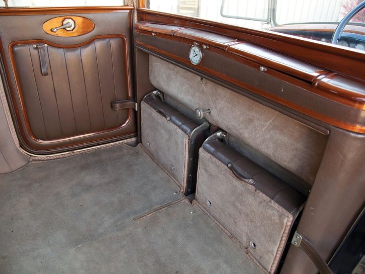 1924 Isotta Fraschini, Tipo 8A, Landaulet, pótülések zárva, hátulnézet, oldalnézet, jobbról