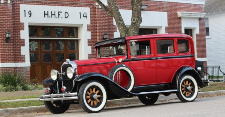 1931 Buick Series 80 Roadmaster, vörös, oldalnézet jobbról