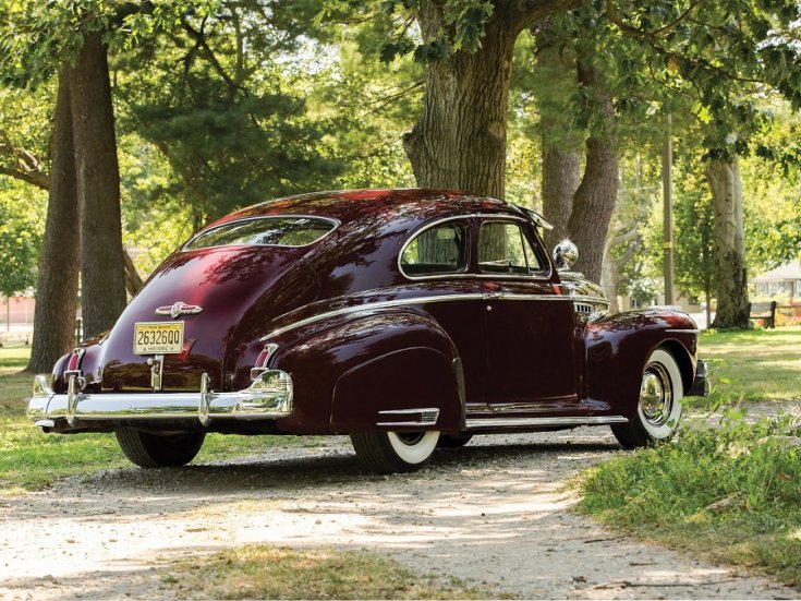 1941 Buick Super, bordó, hátulnézet, oldalnézet, jobbról