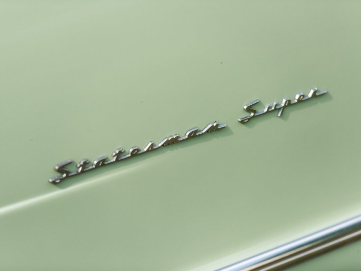 1950 Nash Statesman Super embléma, krómozott, elölnézet, oldalnézet, balról