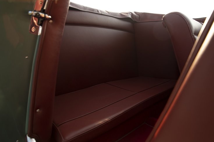 1953 Lancia Aurelia Spider Vignale, hátsó üléssor, elölnézet, oldalnézet, jobbról, alulnézet