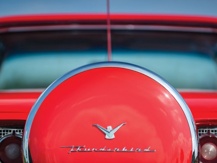 1960 Ford Thunderbird, vörös, kupé, Continental Kit, hátulnézet