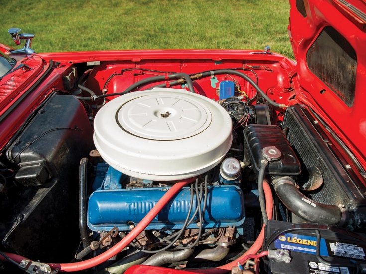 1960 Ford T-bird, motortér, oldalnézet, jobbról