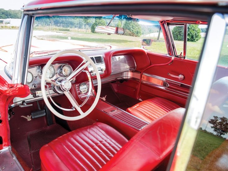 1960 Ford Thunderbird, utastér, elölnézet, oldalnézet, balról, kívülről