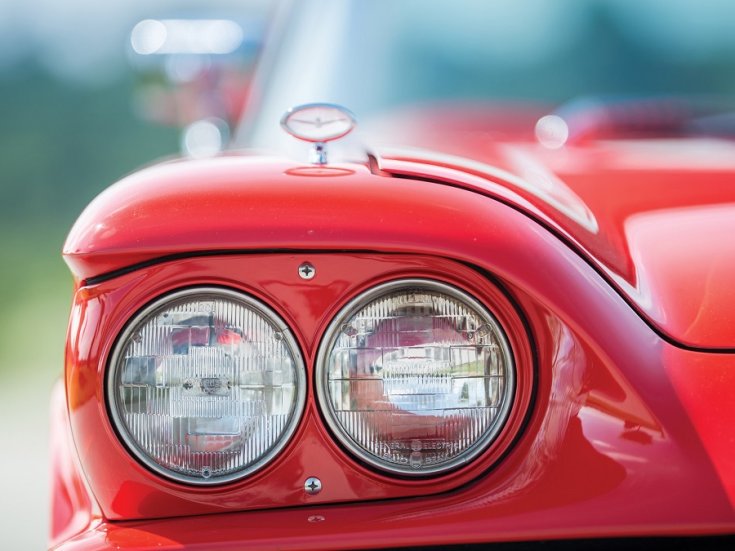 1960 Ford Thunderbird, vörös, kupé, jobb első lámpák, elölnézet, szemből
