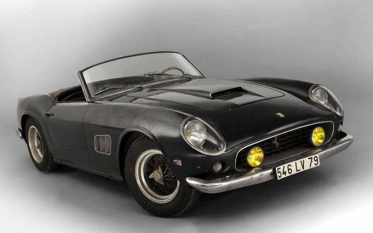 1961-es Ferrari 250 GT SWB California Spider féloldalról