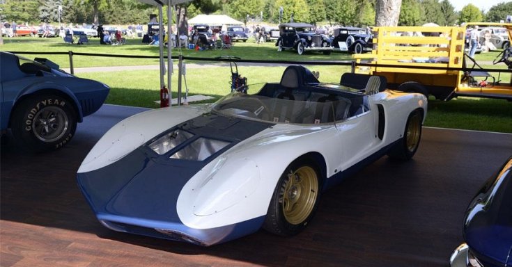 1964 CERV II, Chevrolet Corvette tanulmányautó, kék és fehér, oldalnézet, jobbról