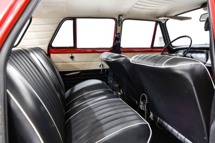 1971 Skoda 1000 MB, hátsó üléssor, oldalnézet, jobbról