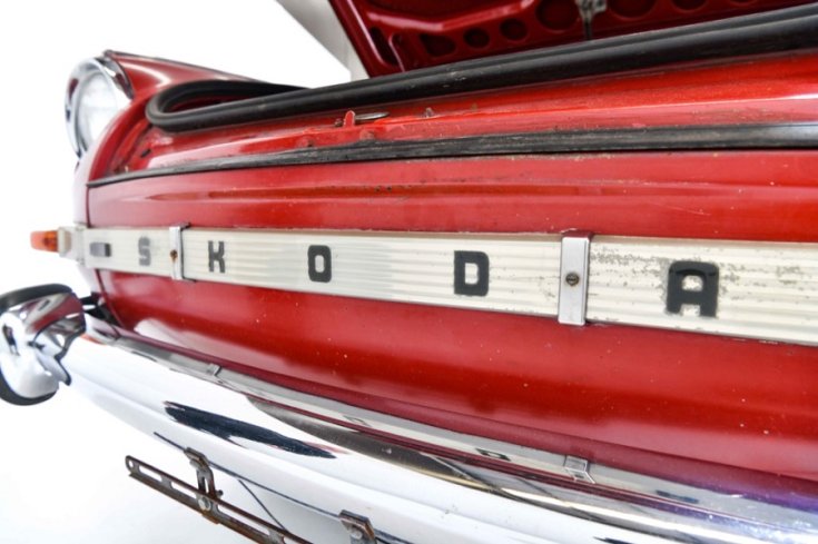 1965 Skoda 1000 MB, pótkerék, elölnézet, oldalnézet, balról