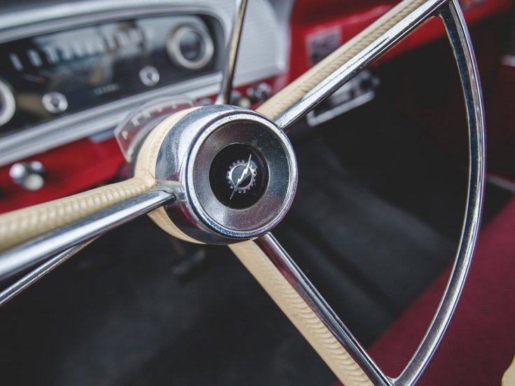1965 Mercury M-100, kormánykerék, ráközelítve, elölnézet, oldalnézet, balról