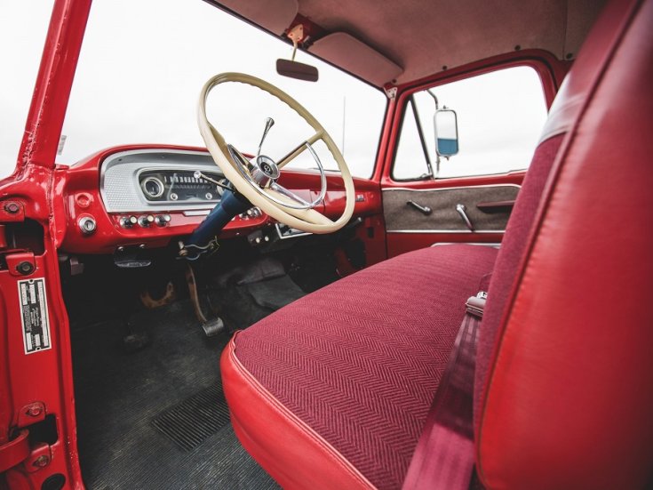 1965 Mercury M-100, pickup, utastér, elölnézet, oldalnézet, balról, kívülről