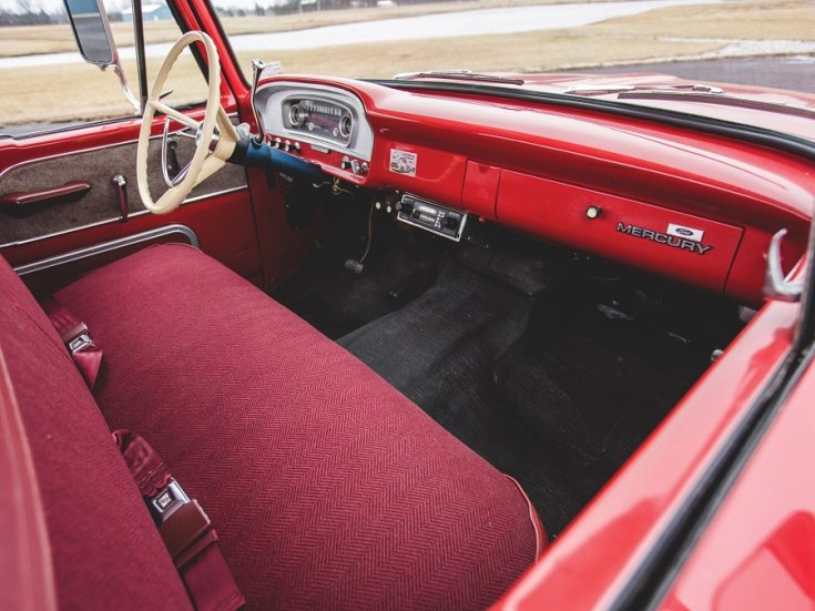 1965 Mercury M-100, pickup, utastér, elölnézet, oldalnézet, jobbról, kívülről
