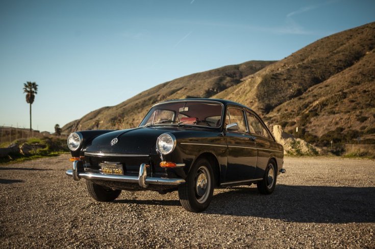 1967 Volkswagen Typ 3 Fastback, fekete, elölnézet, oldalnézet, balról