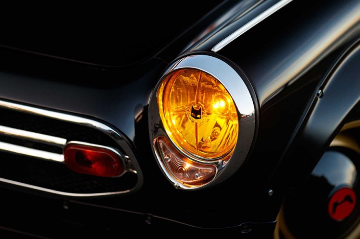 Daniel Wu 1968-as Honda S800 restomod tuningautója szemből