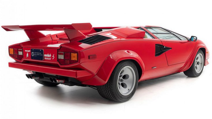 A Lamborghini Countach 5000S hátulja