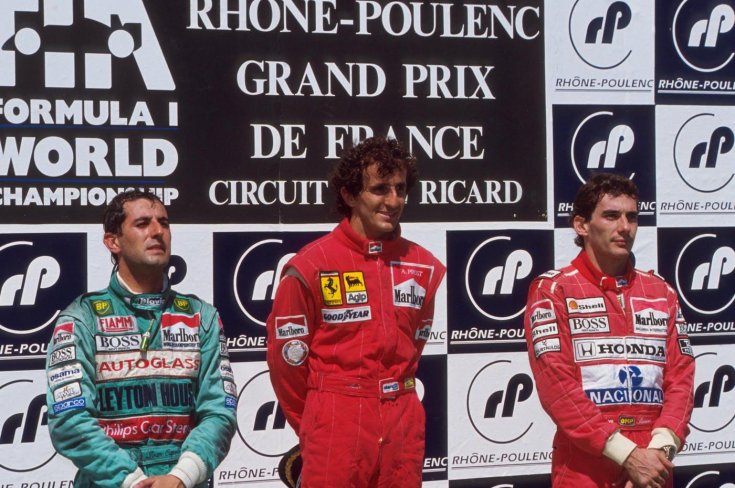 A francia Prost az 1990-es Francia Nagydíjat megnyerte