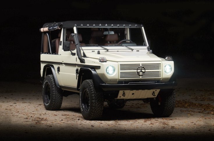 1991-es Mercedes G-osztály tuning elölről