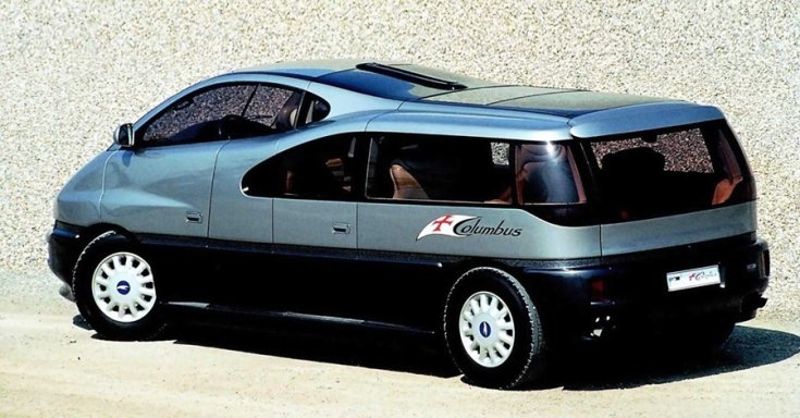Italdesign, Columbus, 1992, tanulmányautó, szürke, hátul nézet