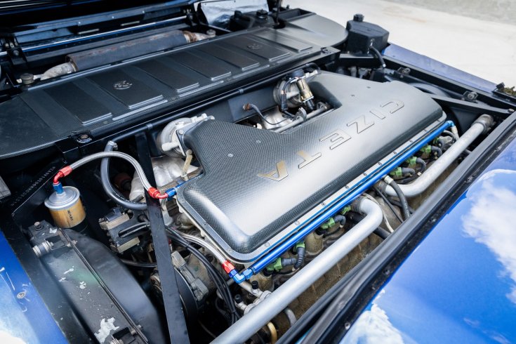 1993-as Cizeta V16T modell motorja felülről