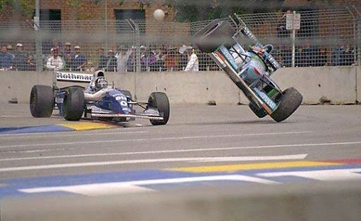 Damon Hill és Michael Schumacher összeakadása az 1994-es Ausztrál Nagydíjon