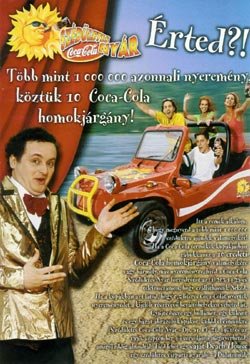 VW bogár alapra készült Coca Cola buggy