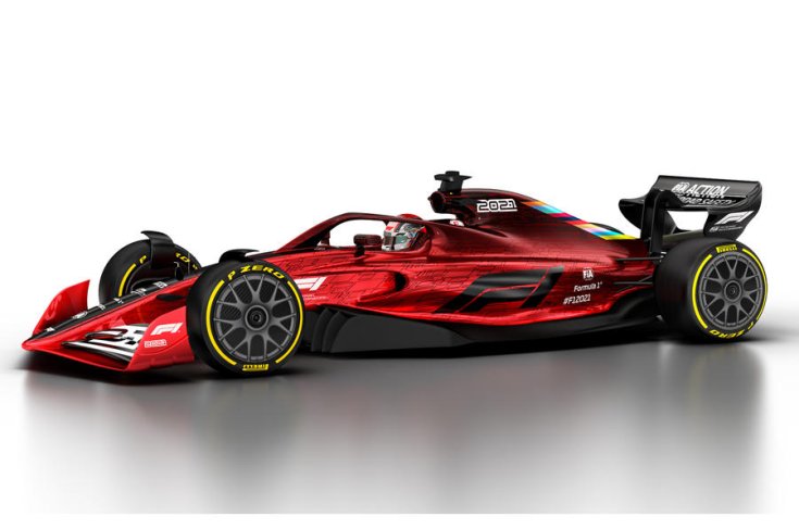 2021-es F1-es autó látványterve oldalról