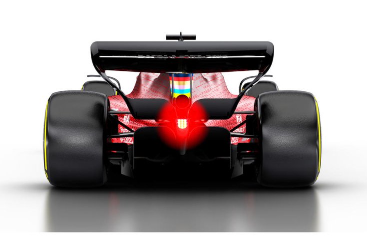 2021-es F1-es autó látványterve hátulról