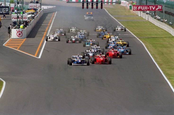 Az 1997-es Japán Nagydíj rajtja