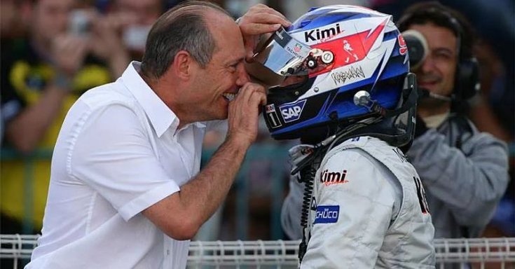Ron Dennis és Kimi Räikkönen