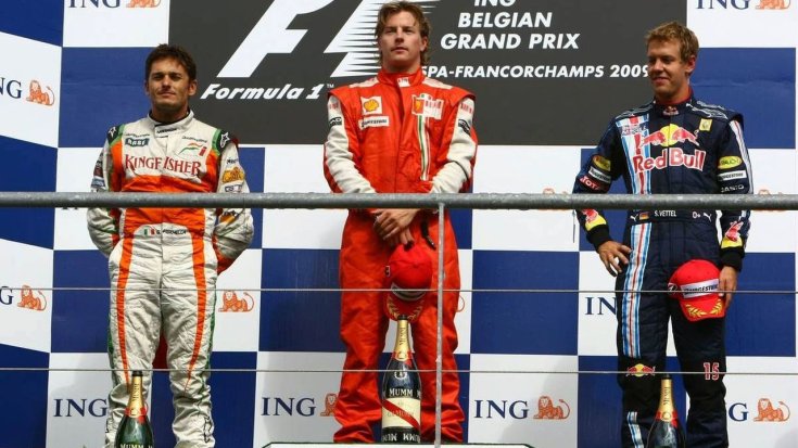 2009-es belga nagydíj pódiumceremónia