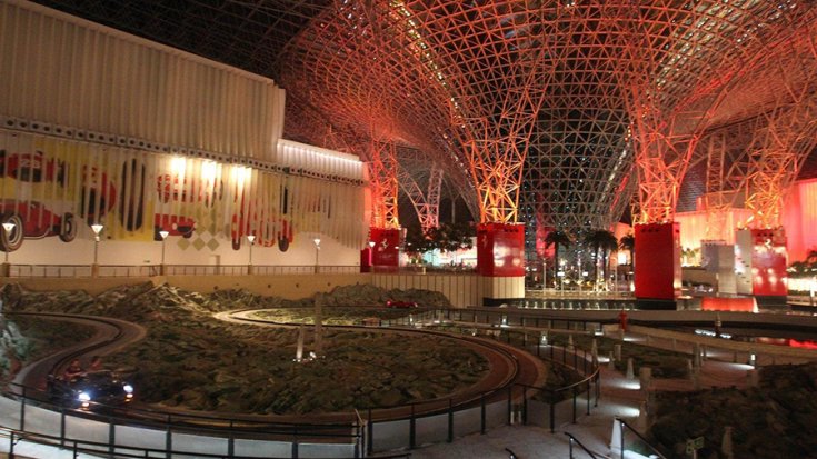 A Ferrari World Abu Dhabi egyik része