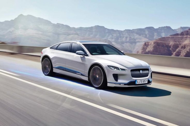 2018-as Jaguar KJ elektromos tanulmány elölről