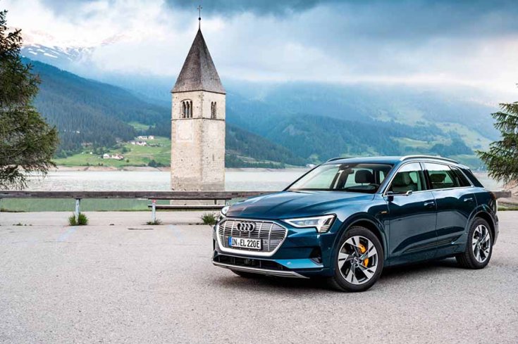 2019-es Audi e-tron elölről