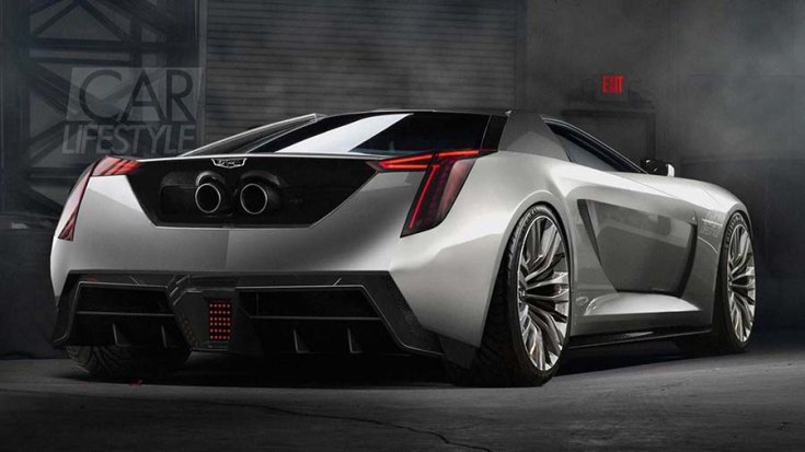 2019-as Cadillac koncepció hátulról