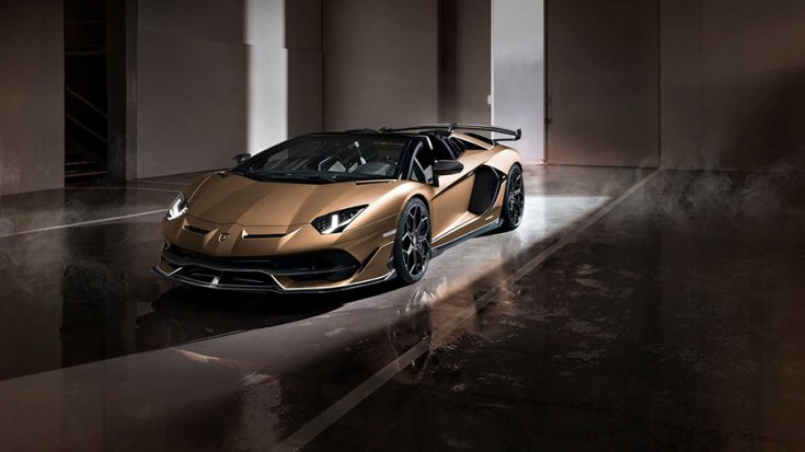 2019 Lamborghini Aventador SVJ Roadster reklámfotón