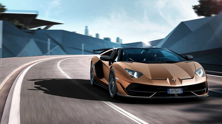 2019 Lamborghini Aventador SVJ Roadster reklámfotón