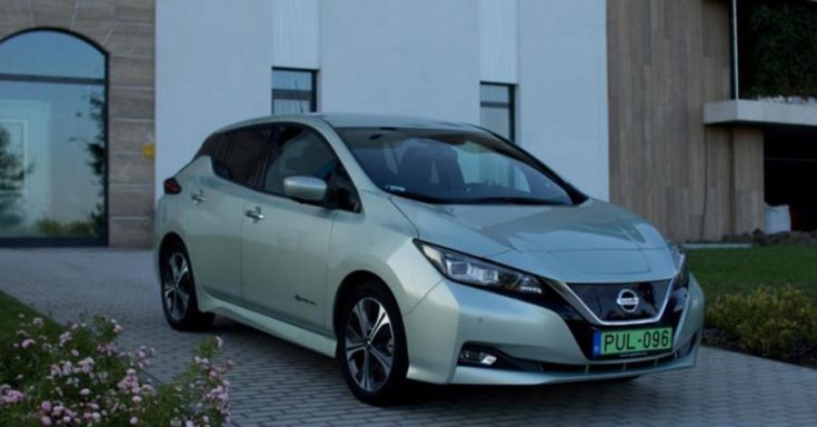 2019-es Nissan Leaf elölről