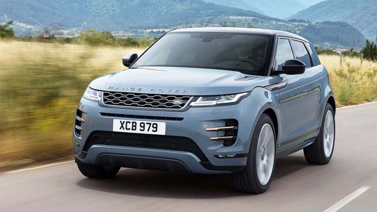 2019-es Range Rover Evoque elölről